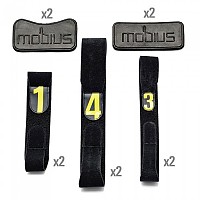 [해외]MOBIUS X8 Knee Brace 스트랩 교체 키트 1137184408 Black