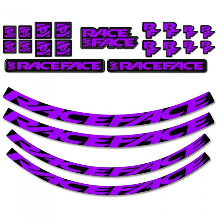 [해외]RACE FACE Next Sl Turbine Sl Arc Carbon 26 Arc Offset 25 스티커 1137212304 Purple