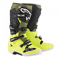 [해외]알파인스타 Tech 7 오프로드 부츠 9136798042 Yellow Fluo / Military Green / Black