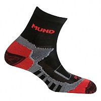 [해외]MUND SOCKS 트레일 런닝 양말 6136223536 Black / Red