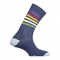 [해외]MUND SOCKS 레인bow Organic Cotton 양말 4137209605 Blue