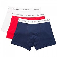 [해외]캘빈클라인 언더웨어 Cotton Stretch 복서 브리프 3 단위 136833873 Blue / Red / White