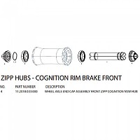 [해외]ZIPP Cognition 프론트 허브용 엔드 모자 1137114896 Black