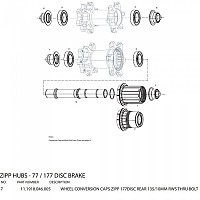 [해외]ZIPP 177디스크 후면 1137114891 Black