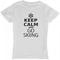 [해외]KRUSKIS Keep Calm And Go Skiing 반팔 티셔츠 4136696472 White