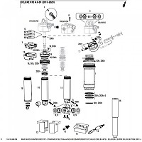 [해외]락샥 Rear Shock Damper Body/IFP Standard Eyelet 디럭스/슈퍼 디럭스 트렉 사 1137383785 Black