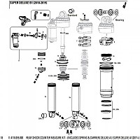 [해외]락샥 Rear Shock Air Deluxe A1 2017+ 용 피스톤 씰 헤드 1137383789 Black