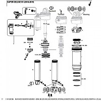 [해외]락샥 Rear Shock Reservoir Assembly 슈퍼 디럭스 RCR 회사 1137383792 Black