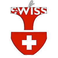 [해외]터보 Switzerland 수영복 브리프 625404 Red / White