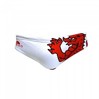 [해외]터보 Wales 드래곤 수영복 브리프 6675275 White / Red