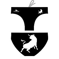 [해외]터보 Bull Waterpolo 수영복 브리프 6675255 Black / White