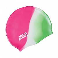 [해외]조그스 Silicone Junior 수영 모자 6137327410 Pink / White / Green