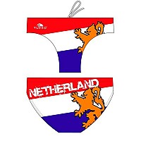 [해외]터보 Netherlands Waterpolo 수영복 브리프 6675344 Red / Royal