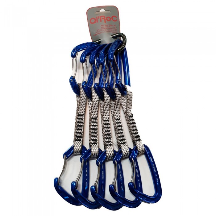 [해외]QI´ROC Elektra Recto Clip+Curvo Clip+Expr?s Dyneema 12x120 mm+미니 스냅훅 5 단위 4137394197 Blue