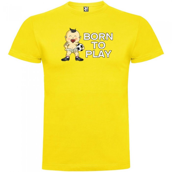 [해외]KRUSKIS Born To Play Football 반팔 티셔츠 3137538734 Yellow