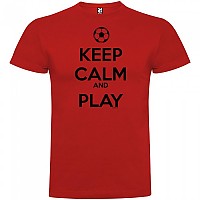 [해외]KRUSKIS Keep Calm And Play Football 반팔 티셔츠 3137539104 Red