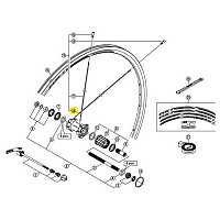 [해외]시마노 RS11 Rear Left 스포크 1137551973 Black