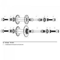 [해외]ZIPP 333 Track Hub With Cones Front Axle 도끼 (dokki) 1137746583 Black