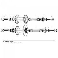 [해외]ZIPP 333 Track Hub With Cones Rear Axle 도끼 (dokki) 1137746584 Black