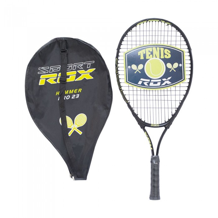 [해외]ROX Hammer Pro 23 주니어 풀 스트링 테니스 라켓 12137768177 Black / Yellow