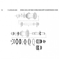 [해외]스램 Cognition NSW 디스크 실링 모자 1137670884 Black