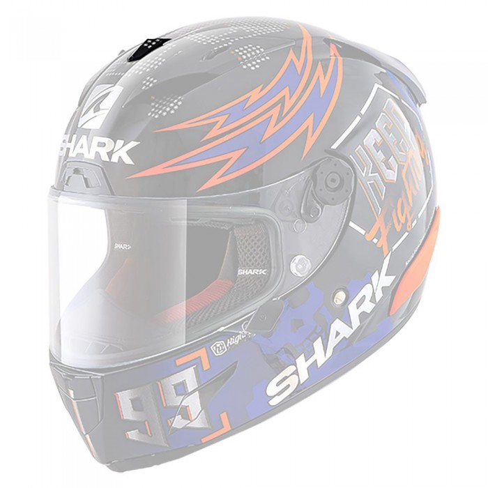 [해외]샤크 Race R Pro Lorenzo Catalunya GP 2019 헬멧 상단 통풍구 9137707442 Black / Red / Blue