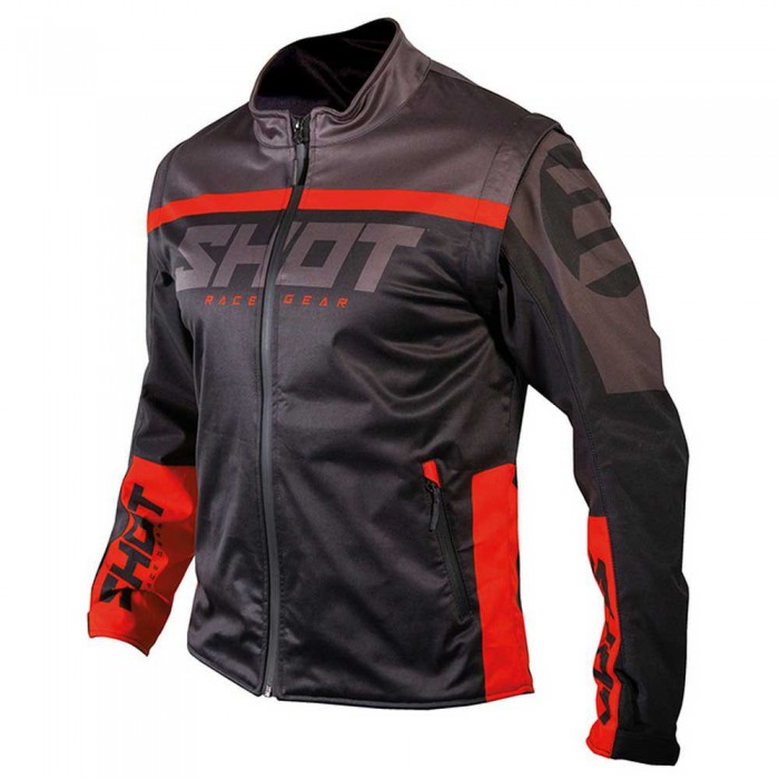 [해외]SHOT Softshell Lite 2.0 자켓 9137711636 Black / Red