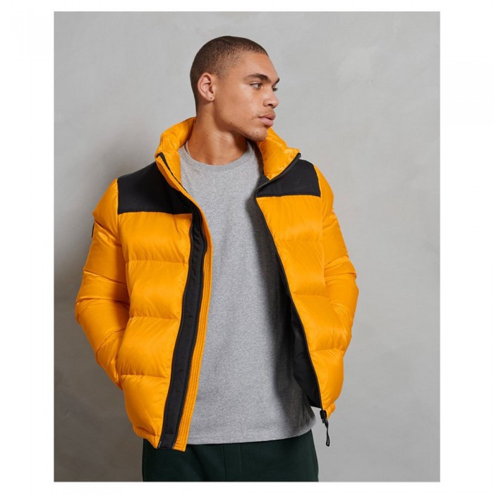 [해외]슈퍼드라이 Sportstyle Code Down Puffer 자켓 137774511 Explorer Yellow