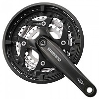 [해외]시마노 Deore T521 Octalink Chain Guard 104/64 BCD 크랭크셋 1137974050 Black