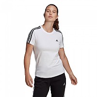 [해외]아디다스 Essentials Slim 3 Stripes 반팔 티셔츠 137926339 White / Black