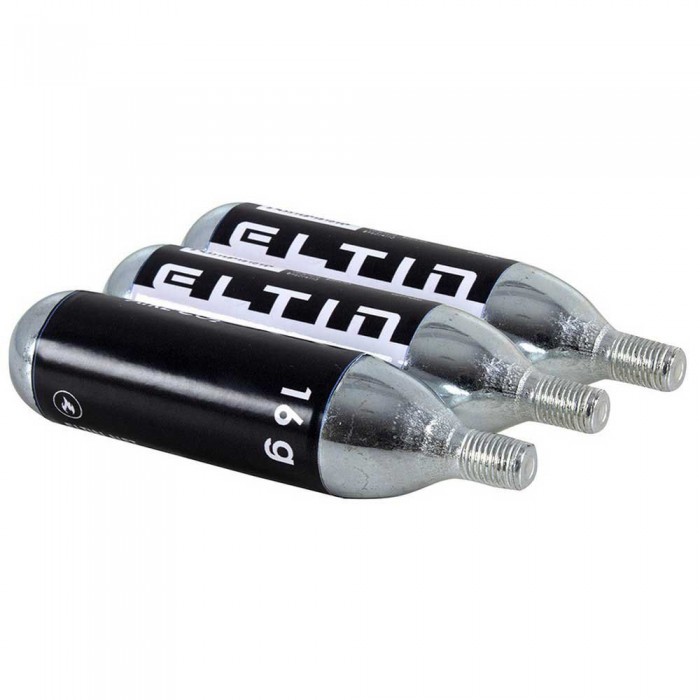 [해외]ELTIN CO2 카트리지 3 단위 1138005005 Black / Silver