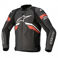 [해외]알파인스타 GP Plus R V3 Rideknit 가죽 자켓 9137786320 Black / White / Bright Red