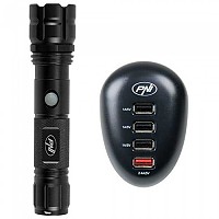 [해외]PNI 어드벤처 F10 손전등 및 HC41 USB 충전기 4138127016 Black