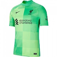 [해외]나이키 FC Liverpool 21/22 Stadium 골키퍼 티셔츠 3138031072 Green Spark / Black