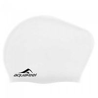 [해외]AQUAFEEL Long Hair Silicone 수영 모자 6138114455 White