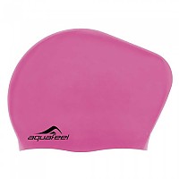 [해외]AQUAFEEL Long Hair Silicone 수영 모자 6138114457 Pink