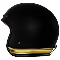 [해외]RUSTY STITCHES Fonzie 오픈 페이스 헬멧 9138192532 Matt Black / Yellow