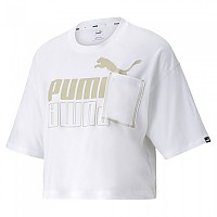 [해외]푸마 파워 Boxy Pock 반팔 셔츠 138053809 Puma White / Spray Green