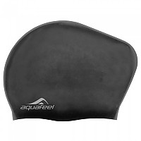 [해외]AQUAFEEL Long Hair Silicone 수영 모자 6138114456 Black