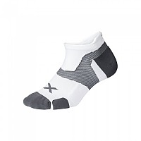 [해외]2XU Vector Cushion 보이지 않는 양말 6138230991 White / Grey