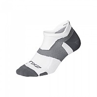 [해외]2XU Vector Light Cushion 보이지 않는 양말 6138230994 White / Grey