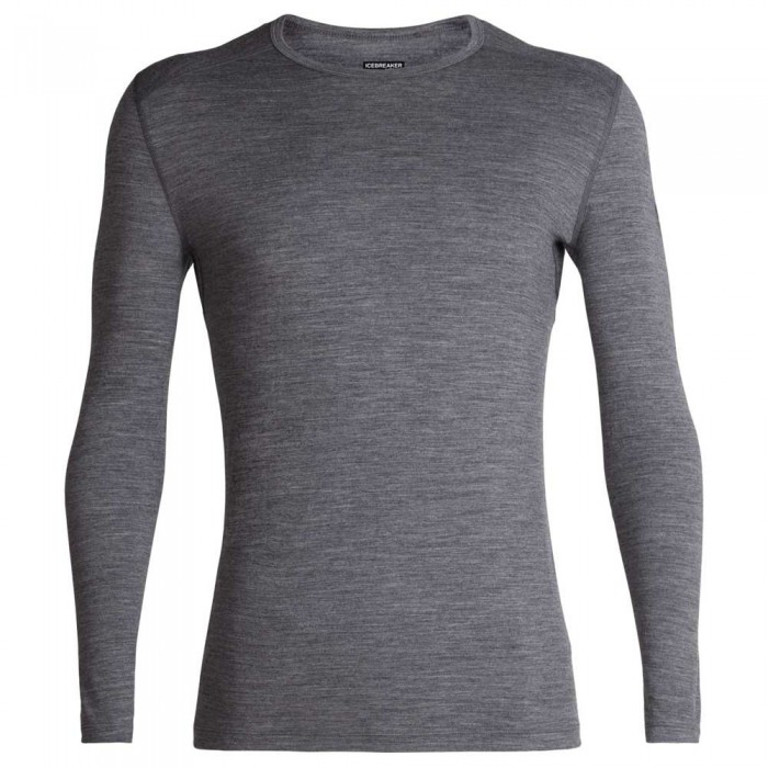 [해외]아이스브레이커 200 Oasis Merino 긴팔 베이스 레이어 1137245543 Gritstone Heather