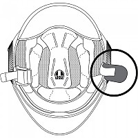 [해외]AGV Orbyt 헬멧 턱끈 커버 9137342031 Grey