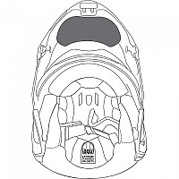 [해외]AGV Sportmodular 헬멧 턱 커튼 9137342118 Winter