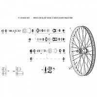 [해외]스램 Wheel Decal Kit 3Zero 27 Moto Silver Single Rim 스티커 1137670598 Silver