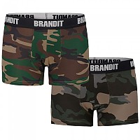 [해외]BRANDIT Logo 복서 브리프 2 단위 7138023333 Woodland / Dark Camo