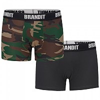 [해외]BRANDIT Logo 복서 브리프 2 단위 7138023334 Woodland / Black