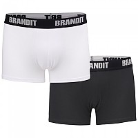 [해외]BRANDIT Logo 복서 브리프 2 단위 7138023335 White / Black