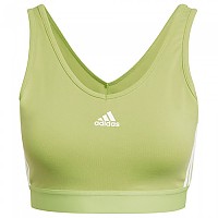 [해외]아디다스 3 Stripes 스포츠 브라 138423574 Pulse Lime / White