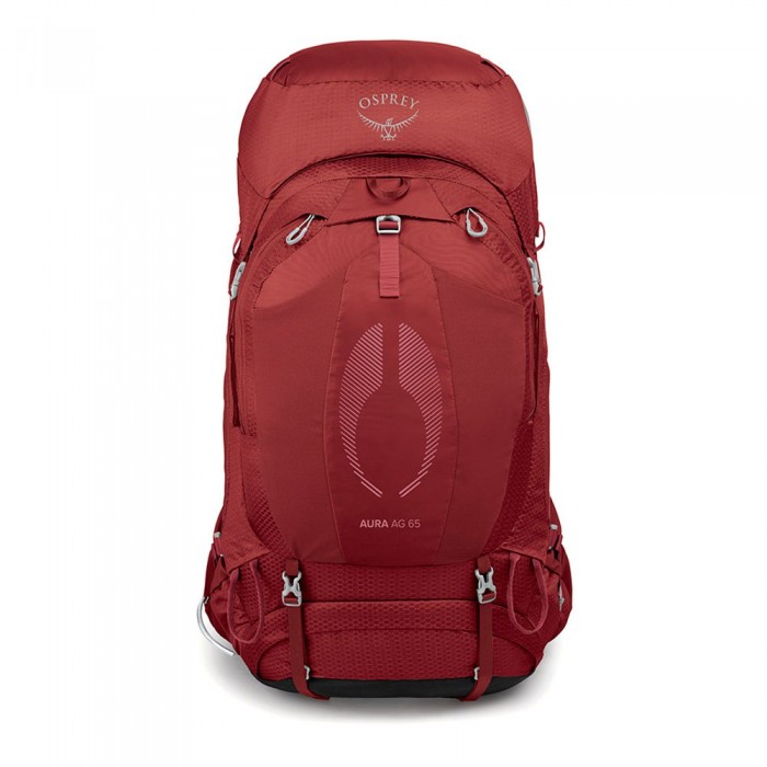 [해외]오스프리 Aura AG 65L 배낭 4138629172 Berry Sorbet Red